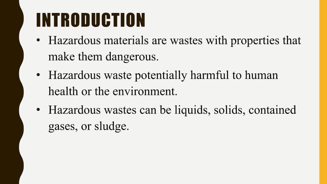 Hazardous Materials | PPT