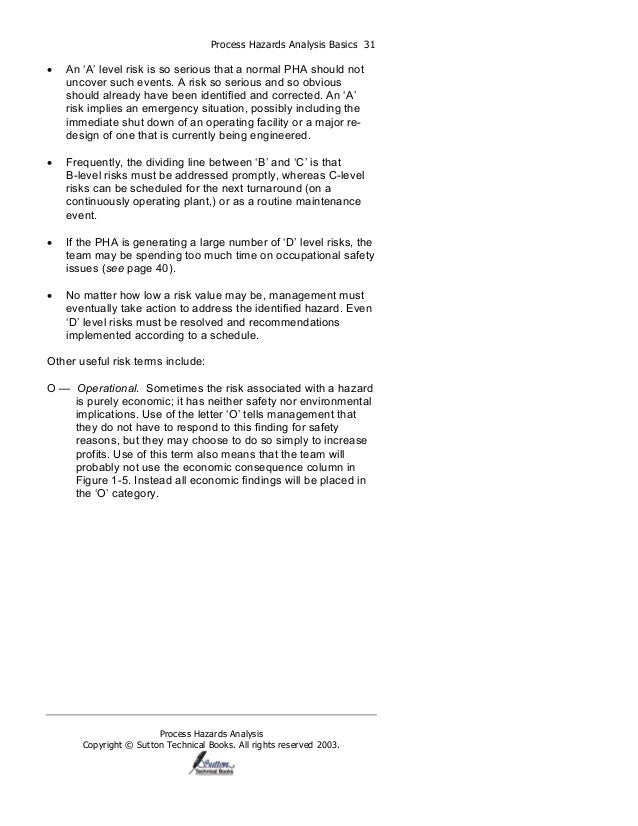 Process Hazards Analysis | PDF