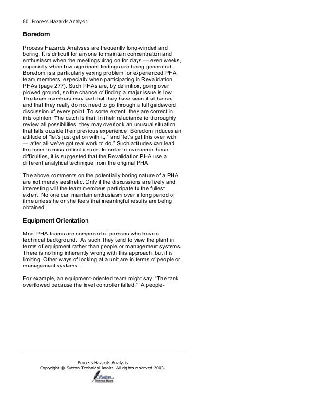Process Hazards Analysis | PDF