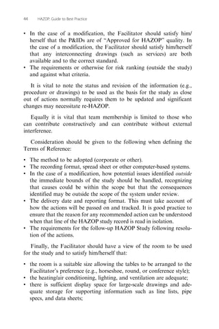 Hazop guide to best practices | PDF
