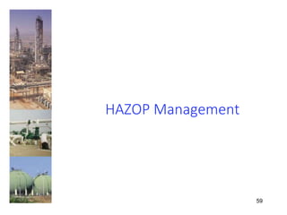 59
HAZOP Management
 