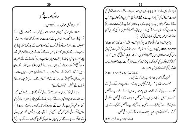 A Life In The Day Of Hazrat Mirza Tahir Ahmad Ra Kahalifa Tul Masih