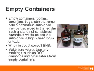 Hazardous Waste UTK | PPTX