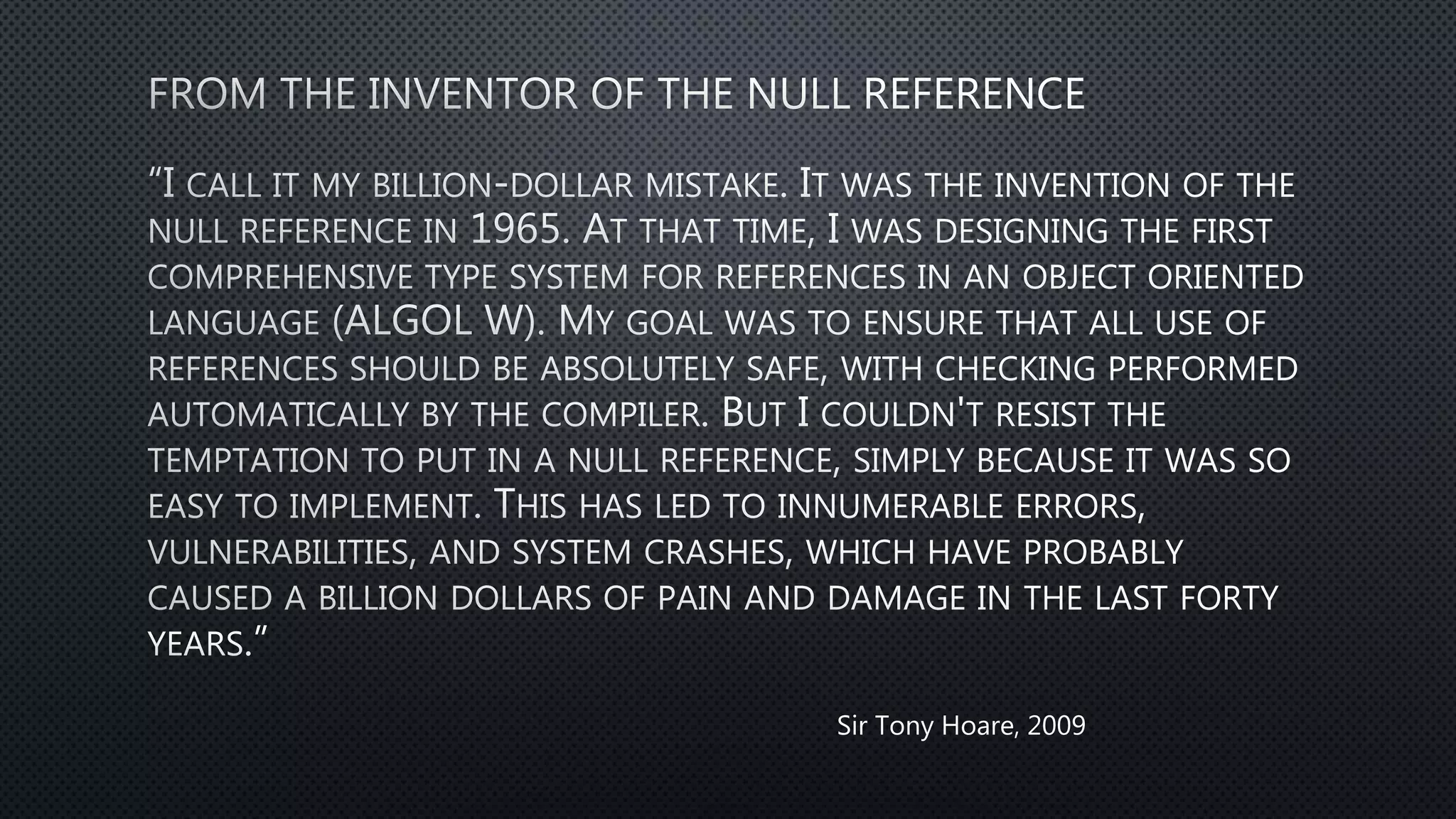 Sir Tony Hoare, 2009
 