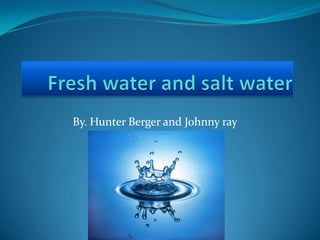 Fresh water and salt water  By. Hunter Berger and Johnny ray 