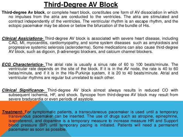 Heart Block With Nursing Management Heart Block With Nursing Management