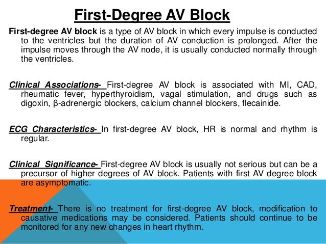 Heart Block With Nursing Management Heart Block With Nursing Management