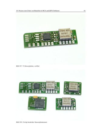 10 Prozess zum Löten von Bauteilen in BGA und QFN Gehäusen   61




Bild 10.7: Y-Sensorplatine, verlötet




Bild 10.8: Fertig bestückter Sensorplatinensatz
 
