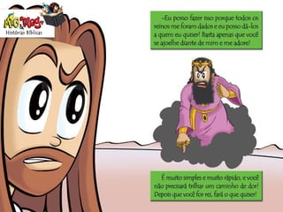 História Biblica  tentacao de-jesus