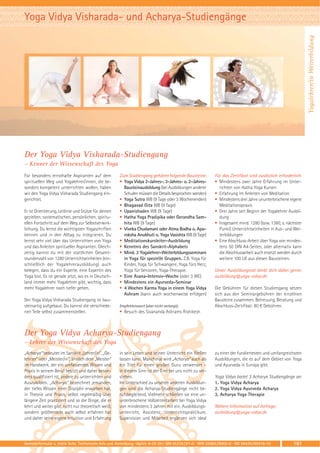 Yoga Vidya 2012 Hauptkatalog