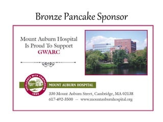 Bronze Pancake Sponsor
 