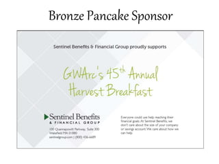 Bronze Pancake Sponsor
 