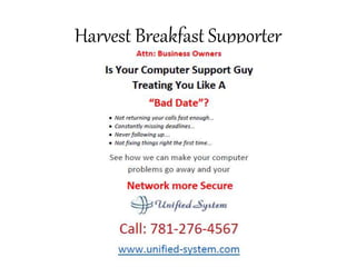 Harvest Breakfast Supporter
 