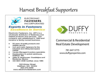 Harvest Breakfast Supporters
 