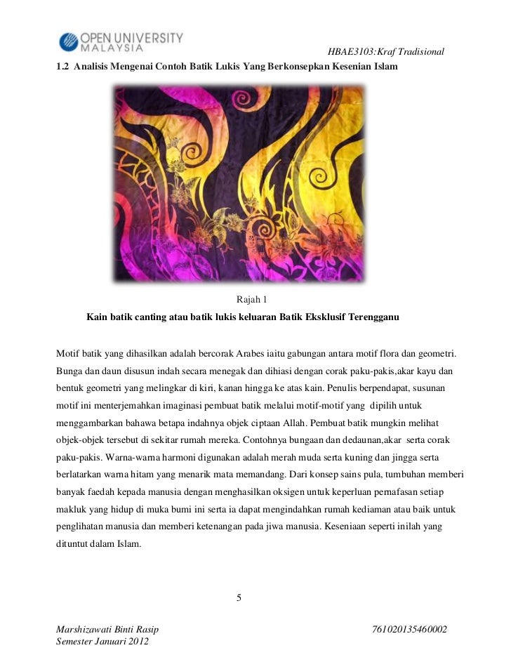 Hbae3103 kraf tradisional