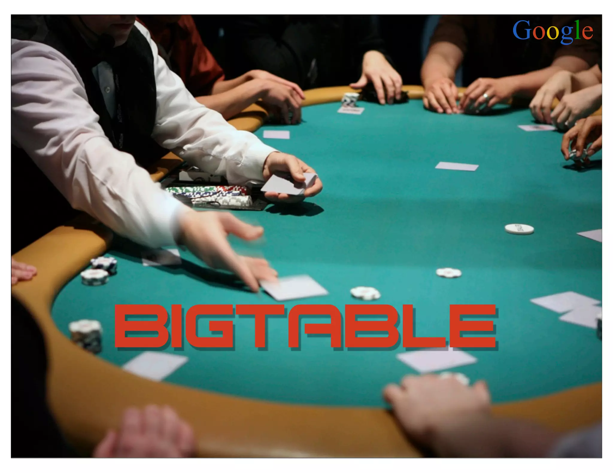 Google




Bigtable
 