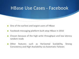 Apache HBase - Introduction & Use Cases | PPTX
