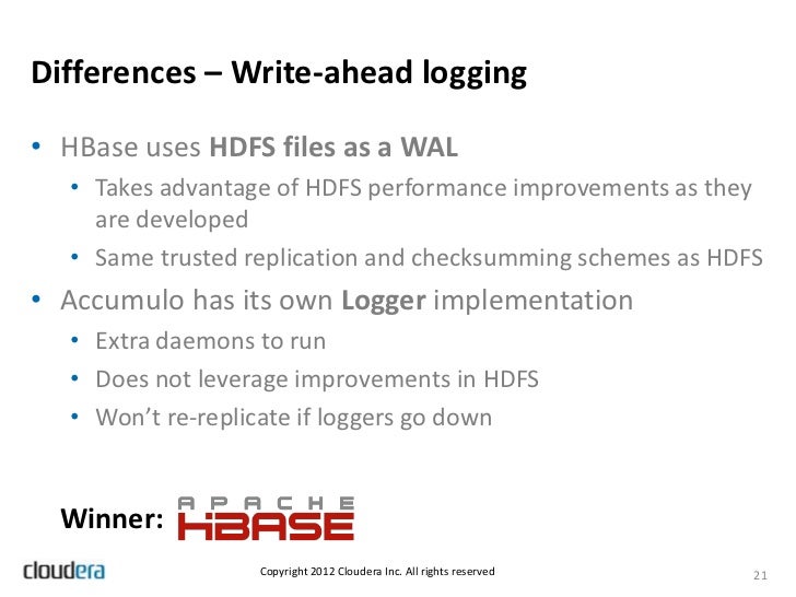 Optimizing HBase I/O for Large Scale Hadoop Implementations