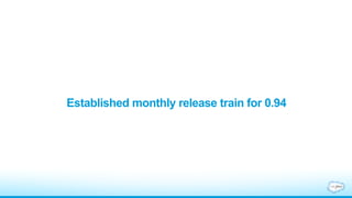 Established monthly release train for 0.94
 