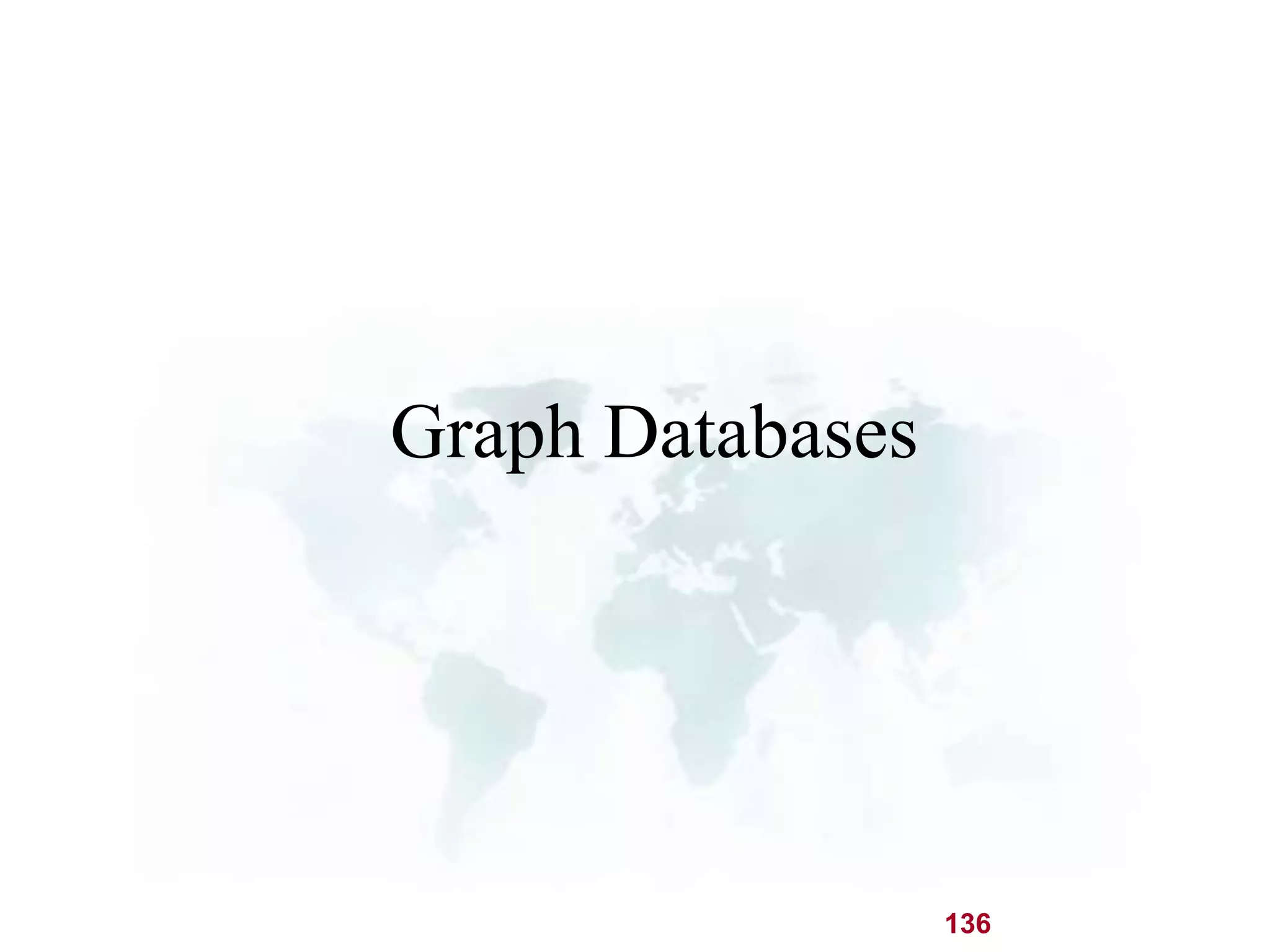 136 
Graph Databases 
 