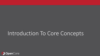 Introduction To Core Concepts
 