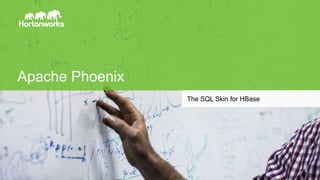 Page36 © Hortonworks Inc. 2015
Apache Phoenix
The SQL Skin for HBase
 