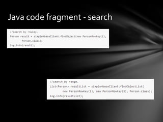 Java code fragment - search

 