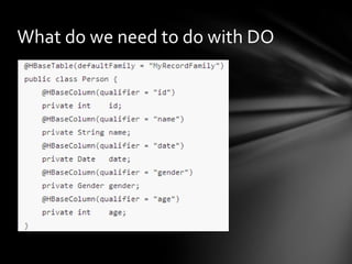 What do we need to do with DO

 