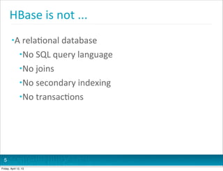 HBase schema design Big Data TechCon Boston | PPT