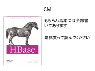 CM	
  
もちろん馬本には全部書
いてあります	
  
	
  
是非買って読んでください	
  
 