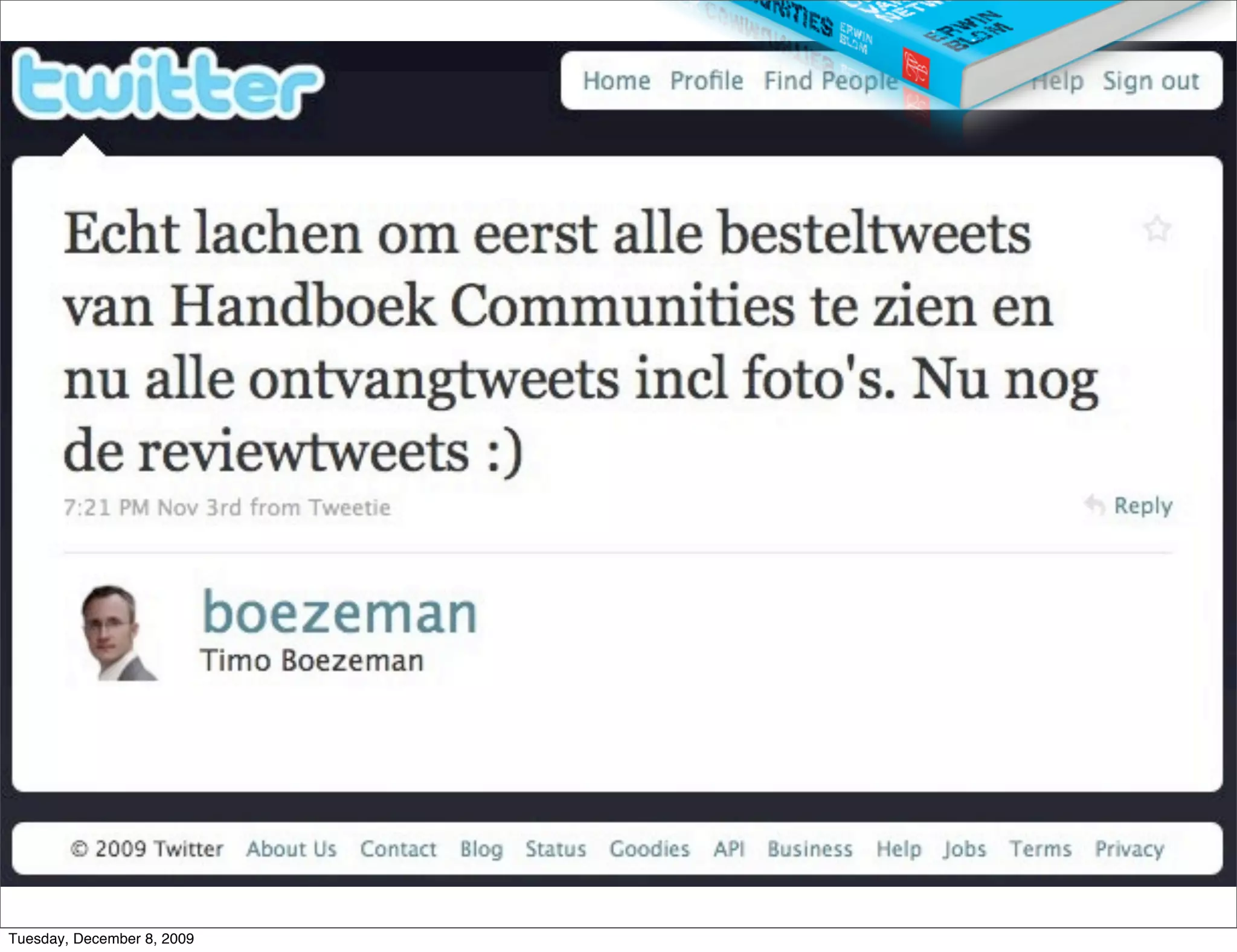 Tuesday, December 8, 2009
 