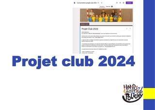 Projet club 2024
 