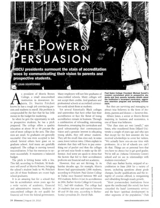Diverse Issues in Higher Education: 2010 Academic Kickoff HBCU Special Report: HBCU Presidents & The Power of Persuasion