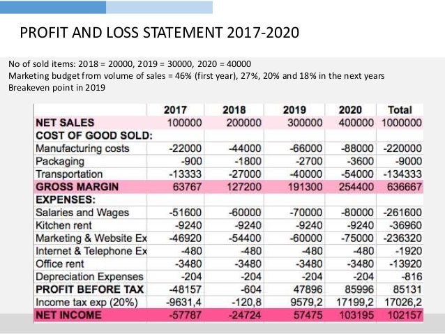 profit and loss business plan magdalene project org profit and loss business plan