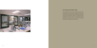 SKILLED MULTI-DISCIPLINARY TEAMS

    Each multi-disciplinary project team coordinates input from a staff
    of professionals who are among the most experienced technicians
    in their ﬁelds. The professional staff at HBE includes more than 400
    individuals including architects, engineers, and design/construction
    professionals who work out of the St. Louis headquarters. HBE also
    has healthcare and ﬁnancial consultants who assist in the planning,
    programming, and development of each project.




6                                                                          7
 