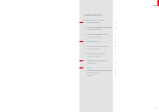 Inhalt




    Inhaltsverzeichnis
    Immobilienmarktentwicklungen 	

    	 1	 für Bestandsobjekte	                            4



    1.1		Ein- und Zweifamilienhäuser aus dem Bestand 	   6

    		 in Hamburg und im Umland	



    1.2		Eigentumswohnungen aus dem Bestand 	            10

    		 in Hamburg und im Umland	

    	

    	 2	 für Neubauobjekte	                              14

    	

    	2.1	Ein- und Zweifamilienhäuser in Hamburg 	        18

    		 und im Umland - Neubau	

    	

    	2.2	Eigentumswohnungen in Hamburg 	                 19

    		 und im Umland – Neubau	

    	

    	 3	Grundstücksmarkt in Hamburg

    		 und Umland	                                       22

    		

    		 Anhang	

    		 Preistabellen Stadtteile, Städte und Gemeinden	   26

    		Abbildungsverzeichnis	                             42

    		 Impressum	                                        43




2                                                                3
 