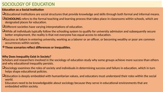 Introduction to sociology and philosophy education in malaysia | PPTX