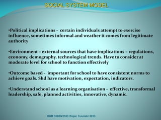 School As A Social System | PDF