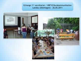 Echange 1ère secrétariat / HBF10 Burokommunikation
         Landau (Allemagne) – 26.05.2011
 