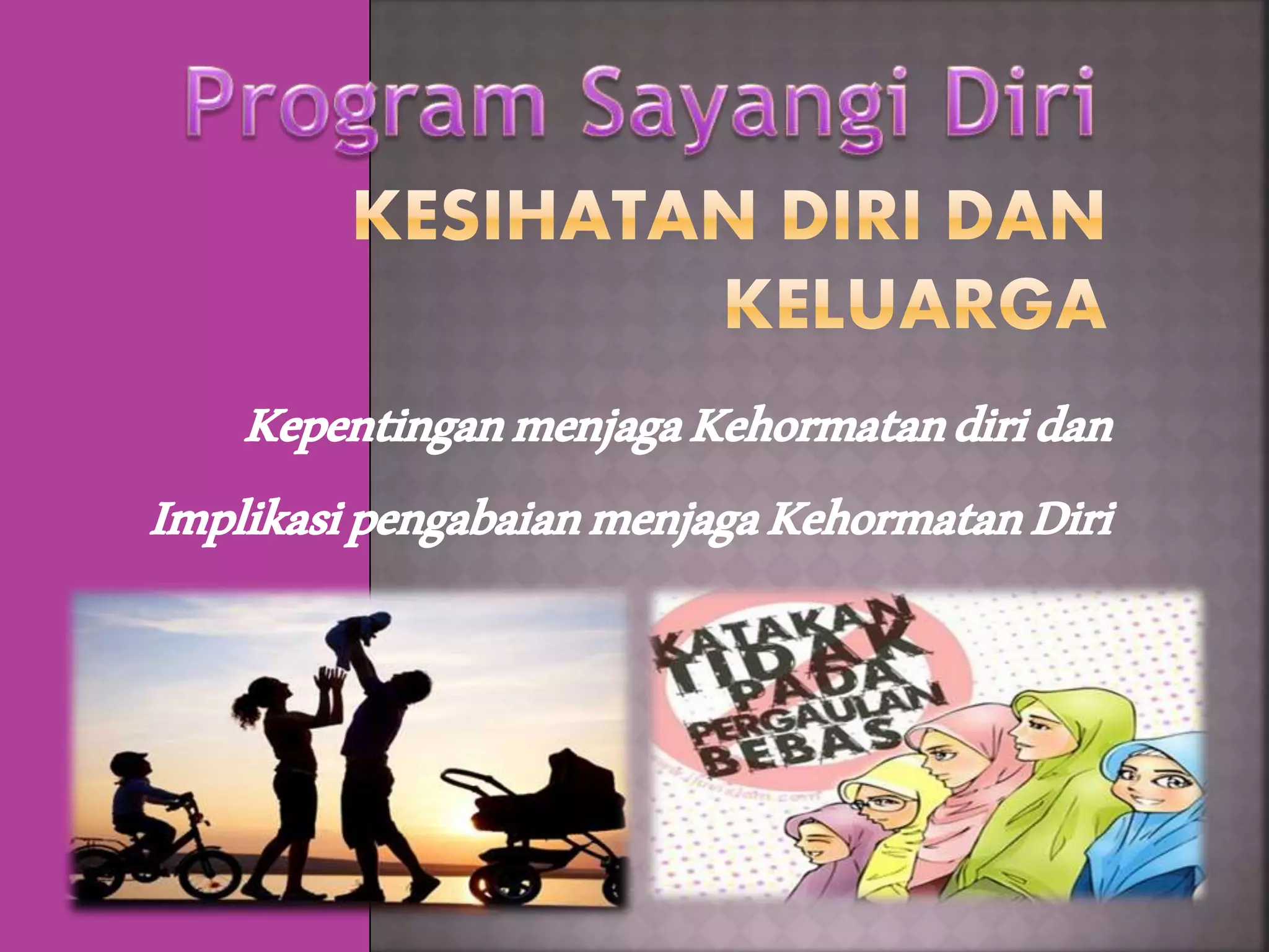 KepentinganmenjagaKehormatandiridan
ImplikasipengabaianmenjagaKehormatanDiri
 