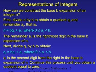 Per6 basis_Representations Of Integers | PPT