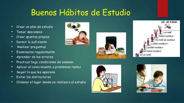 Resultado de imagen para habitos de estudio