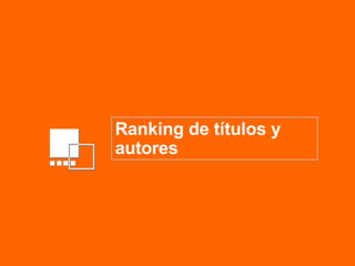 Ranking de títulos y autores 
