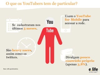 O que os YouTubers tem de particular?

Base: 286 questionários

 