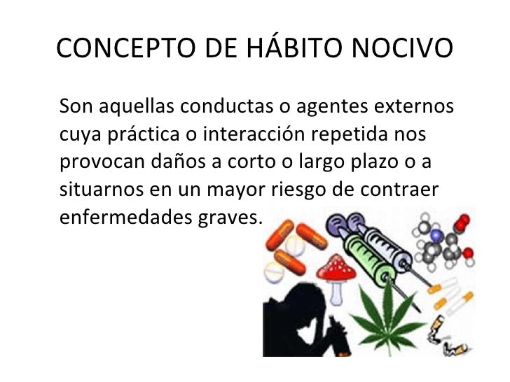 Hábitos nocivos para la salud