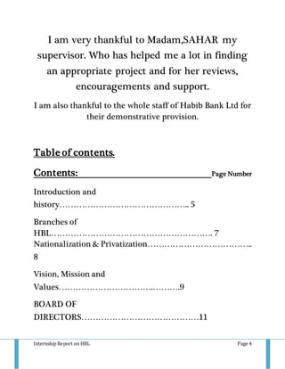 Hbl complete report | DOCX