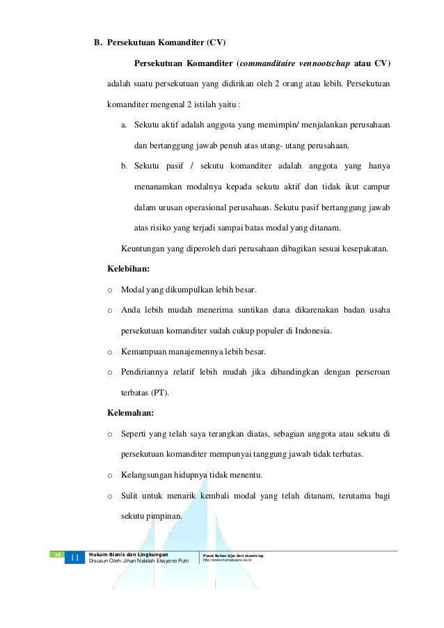 3 Hbl Jihan Nabilah Ekayono Putri Aspek Hukum Bentuk Badan Usaha Uni