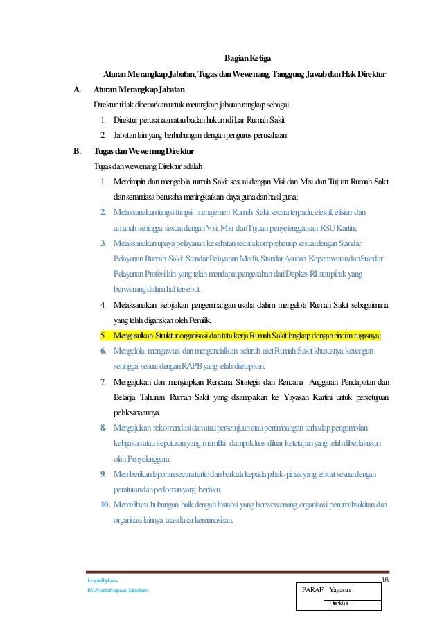 surat rangkap keputusan jabatan mojosari kartini Hbl&msbl rsu