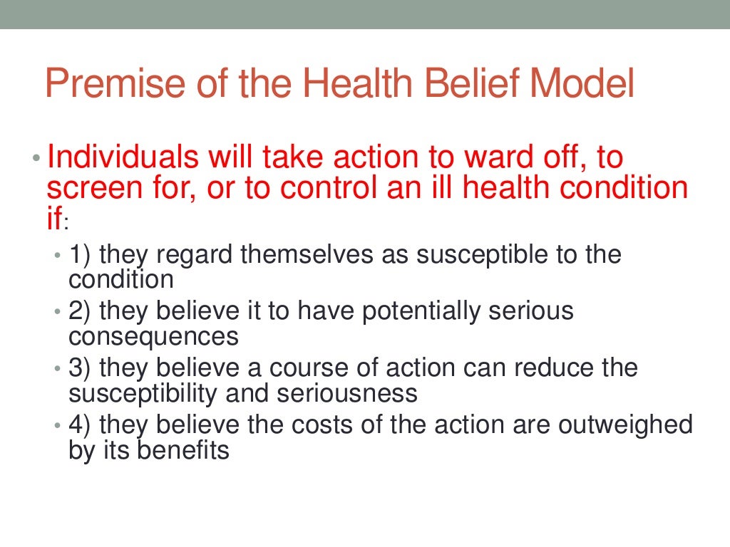 Health Belief Model