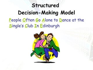 Structured  Decision-Making Model P eople  O ften  G o  A lone to  D ance at the  S ingle’s  C lub  I n  E dinburgh 
